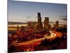 Seattle Skyline at Dusk, Seattle, Washington, USA-Richard Duval-Mounted Photographic Print