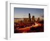 Seattle Skyline at Dusk, Seattle, Washington, USA-Richard Duval-Framed Photographic Print