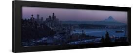 Seattle Skyline At Dusk-Brenda Petrella Photography LLC-Framed Giclee Print