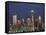 Seattle Skyline at Night, Washington, USA-Adam Jones-Framed Stretched Canvas