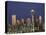 Seattle Skyline at Night, Washington, USA-Adam Jones-Stretched Canvas