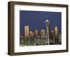 Seattle Skyline at Night, Washington, USA-Adam Jones-Framed Photographic Print