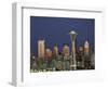 Seattle Skyline at Night, Washington, USA-Adam Jones-Framed Photographic Print