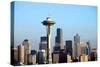 Seattle Skyline at Sunset, Washington State.-Rigucci-Stretched Canvas