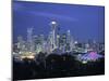 Seattle Skyline Fr. Queen Anne Hill, Washington, USA-Walter Bibikow-Mounted Photographic Print