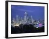 Seattle Skyline Fr. Queen Anne Hill, Washington, USA-Walter Bibikow-Framed Photographic Print