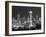 Seattle Skyline Mono-John Gusky-Framed Photographic Print