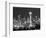 Seattle Skyline Mono-John Gusky-Framed Photographic Print