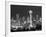 Seattle Skyline Mono-John Gusky-Framed Photographic Print