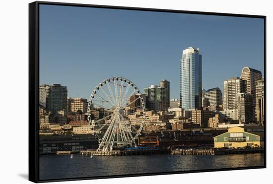 Seattle Skyline, Washington, USA-Michele Benoy Westmorland-Framed Stretched Canvas