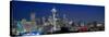 Seattle Skyline with Space Needle, Washington State, USA-null-Stretched Canvas