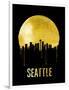 Seattle Skyline Yellow-null-Framed Art Print