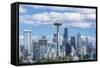 Seattle Skyline-Rob Tilley-Framed Stretched Canvas