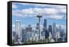 Seattle Skyline-Rob Tilley-Framed Stretched Canvas