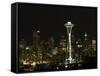 Seattle Skyline-John Gusky-Framed Stretched Canvas