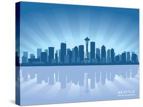 Seattle Skyline-Yurkaimmortal-Stretched Canvas