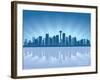 Seattle Skyline-Yurkaimmortal-Framed Art Print