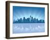 Seattle Skyline-Yurkaimmortal-Framed Art Print