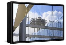 Seattle Space Needle Reflections, Seattle Center, Wa-Stuart Westmorland-Framed Stretched Canvas