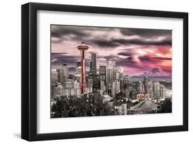 Seattle - Space Needle-null-Framed Art Print