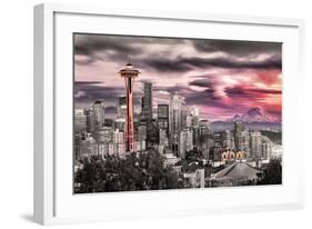 Seattle - Space Needle-null-Framed Art Print