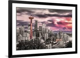 Seattle - Space Needle-null-Framed Art Print