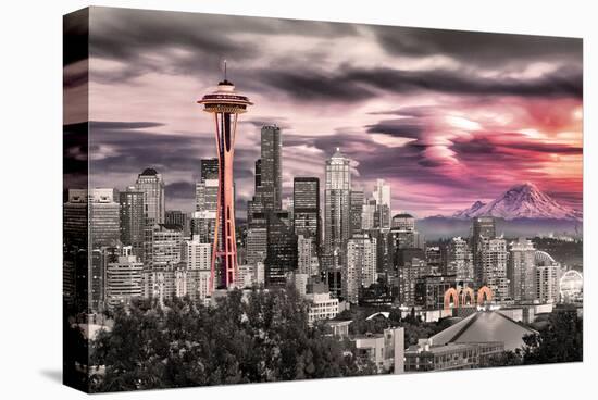 Seattle - Space Needle-null-Stretched Canvas