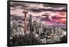 Seattle- Towering Space Needle-null-Framed Poster