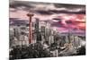 Seattle- Towering Space Needle-null-Mounted Poster
