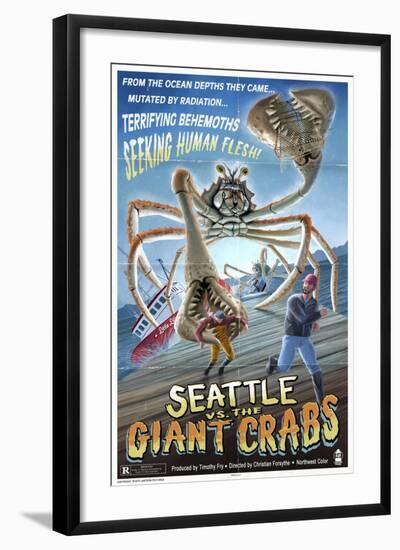 Seattle vs. The Giant Crabs-Lantern Press-Framed Art Print