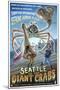 Seattle vs. The Giant Crabs-Lantern Press-Mounted Art Print
