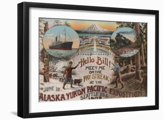 Seattle, WA - AD for Alaska Yukon Pacific Expo.-Lantern Press-Framed Art Print