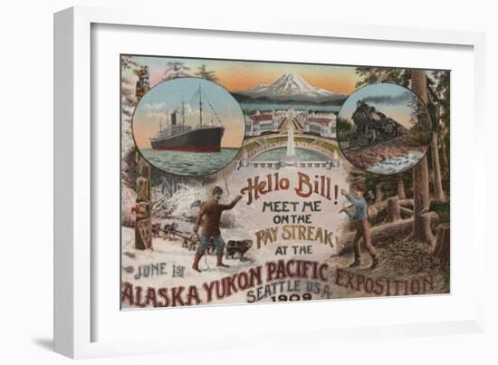 Seattle, WA - AD for Alaska Yukon Pacific Expo.-Lantern Press-Framed Art Print