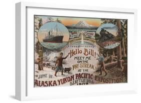 Seattle, WA - AD for Alaska Yukon Pacific Expo.-Lantern Press-Framed Art Print