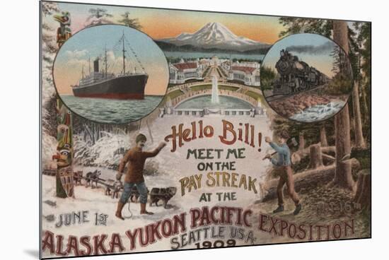 Seattle, WA - AD for Alaska Yukon Pacific Expo.-Lantern Press-Mounted Premium Giclee Print
