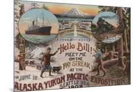 Seattle, WA - AD for Alaska Yukon Pacific Expo.-Lantern Press-Mounted Premium Giclee Print