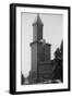 Seattle, WA - Smith Tower Building View and Street Scene-Lantern Press-Framed Art Print