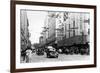 Seattle, WA Street Scene Downtown Photograph - Seattle, WA-Lantern Press-Framed Art Print