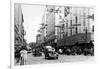 Seattle, WA Street Scene Downtown Photograph - Seattle, WA-Lantern Press-Framed Art Print