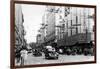 Seattle, WA Street Scene Downtown Photograph - Seattle, WA-Lantern Press-Framed Art Print