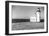 Seattle, WA View of Alki Beach Lighthouse Photograph - Seattle, WA-Lantern Press-Framed Art Print