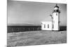 Seattle, WA View of Alki Beach Lighthouse Photograph - Seattle, WA-Lantern Press-Mounted Premium Giclee Print