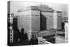 Seattle, WA View of Olympic Hotel Downtown Photograph - Seattle, WA-Lantern Press-Stretched Canvas