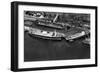 Seattle, Washington - Aerial View of the City Port-Lantern Press-Framed Art Print