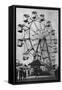 Seattle, Washington - Alaska Yukon-Pacific Expo Ferris Wheel-Lantern Press-Framed Stretched Canvas