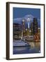 Seattle, Washington at Night - Image Only-Lantern Press-Framed Art Print