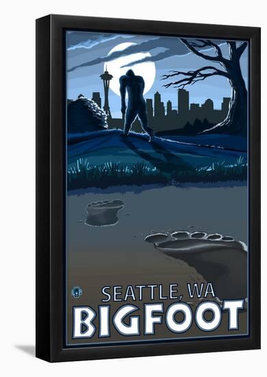 Seattle, Washington Bigfoot-null-Framed Poster