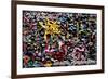 Seattle, Washington - Gum Wall on Post Alley-Lantern Press-Framed Art Print