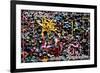 Seattle, Washington - Gum Wall on Post Alley-Lantern Press-Framed Art Print