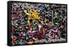 Seattle, Washington - Gum Wall on Post Alley-Lantern Press-Framed Stretched Canvas